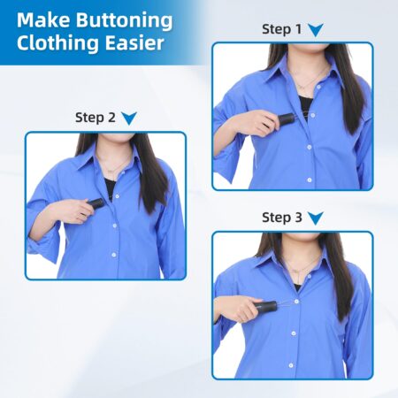 Button Hook and Zipper Pull One Hand Buttons aids Button Assist Device - Image 4