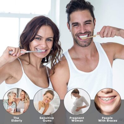 Mcuy Ultra Soft Nano Toothbrush for Sensitive Teeth and Gums Care, Extra Soft Silko Toothb - Image 4