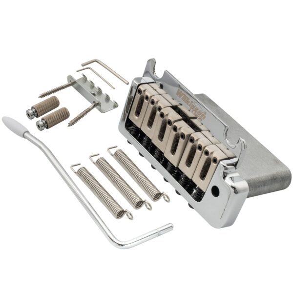 Wilkinson 52.5mm (2-1/16 inch) Full Block ST Guitar Tremolo Bridge Pop-In Arm 2-Point for