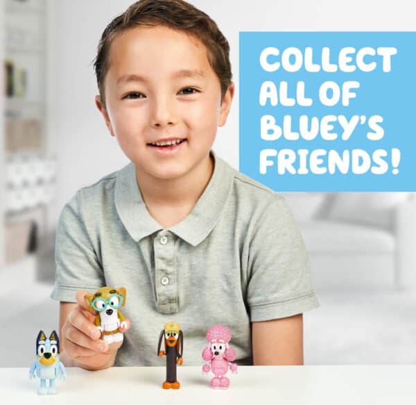 Bluey and Friends 4 Pack of 2.5-3" Poseable Figures - Image 3