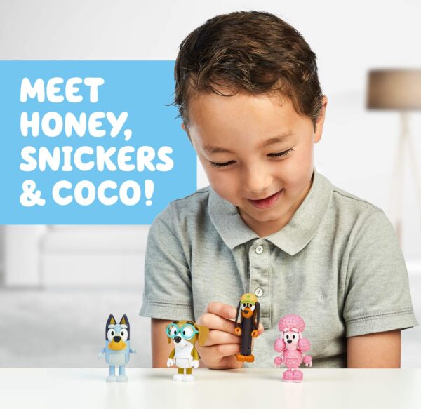 Bluey and Friends 4 Pack of 2.5-3" Poseable Figures - Image 5