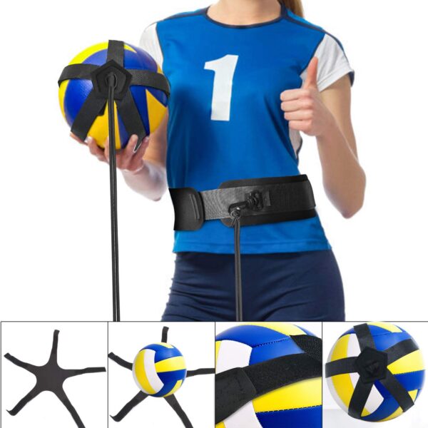 TOBWOLF Volleyball Training Equipment Aid, Elastic Self-Training Volleyball Resistance Ban - Image 4