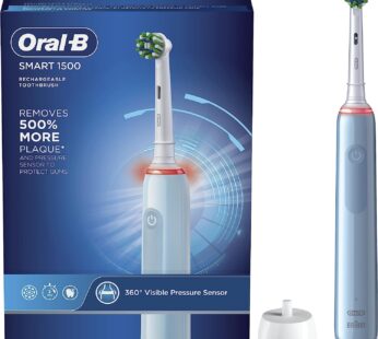 Oral-B Smart 1500 Electric Power Rechargeable Battery Toothbrush, Blue