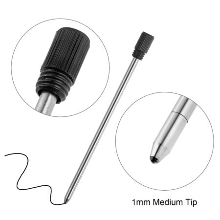 TecUnite 2.75 Inch Ballpoint Pen Refills for Diamond Crystal Stylus Pens and Ballpoint Pen - Image 4
