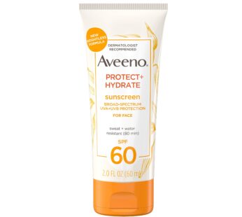 Aveeno Protect + Hydrate Moisturizing Face Sunscreen Lotion With Broad Spectrum Spf 60 & P