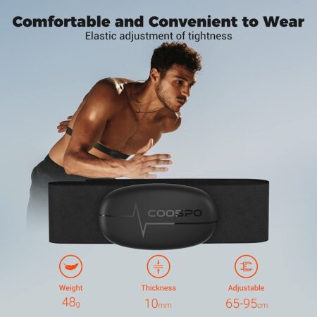 COOSPO H6 Heart Rate Monitor Chest Strap Bluetooth 4.0 ANT+ IP67 Chest Heart Rate Sensor f - Image 2