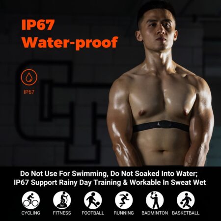 COOSPO H6 Heart Rate Monitor Chest Strap Bluetooth 4.0 ANT+ IP67 Chest Heart Rate Sensor f - Image 4