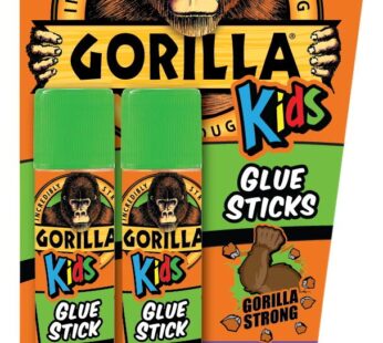 Gorilla Kids Disappearing Purple Glue Sticks, Two 6 Gram Sticks, (Pack of 1)