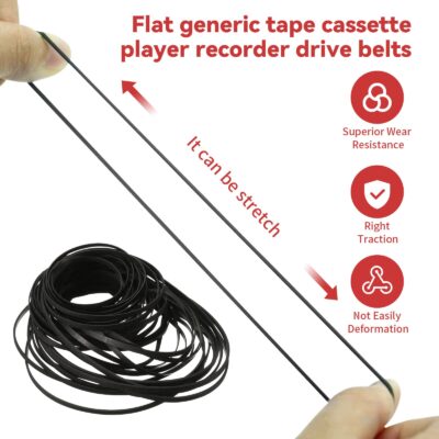 Recorder Rubber Belt - Cassette Recorder Repair Maintenance Mix Flat Cassette Tape Machine - Image 3