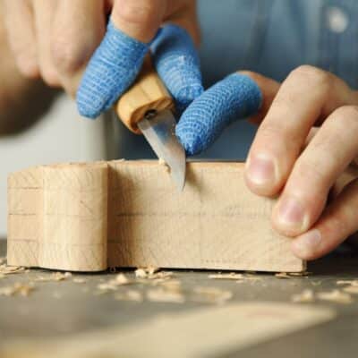 BeaverCraft Cut Resistant Tape Adherent Wrap Tape No-Cut Tape for Wood Carving and Whittli - Image 8