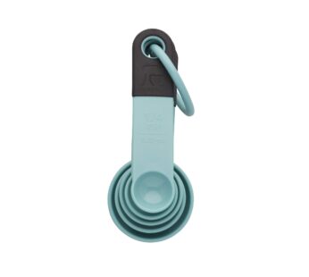 KitchenAid Classic Measuring Spoons, Set of 5, Aqua Sky/Black