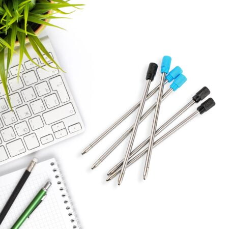 TecUnite 2.75 Inch Ballpoint Pen Refills for Diamond Crystal Stylus Pens and Ballpoint Pen - Image 5
