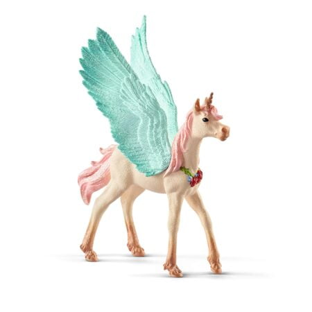 Schleich bayala, Unicorn Toys for Girls and Boys, Decorated Baby Unicorn Pegasus Toy Figur