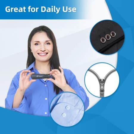Button Hook and Zipper Pull One Hand Buttons aids Button Assist Device - Image 2