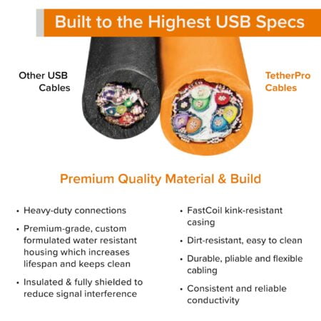 Tether Tools TetherPro USB 3.0 to USB-C Cable | for Fast Transfer and Connection Between C - Image 5