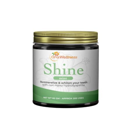 OraWellness Shine Remineralizing Tooth Powder with Hydroxyapatite, Natural Teeth Whitening