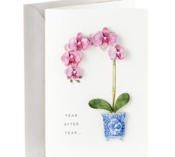 Hallmark Signature Birthday Card for Her (Orchid)