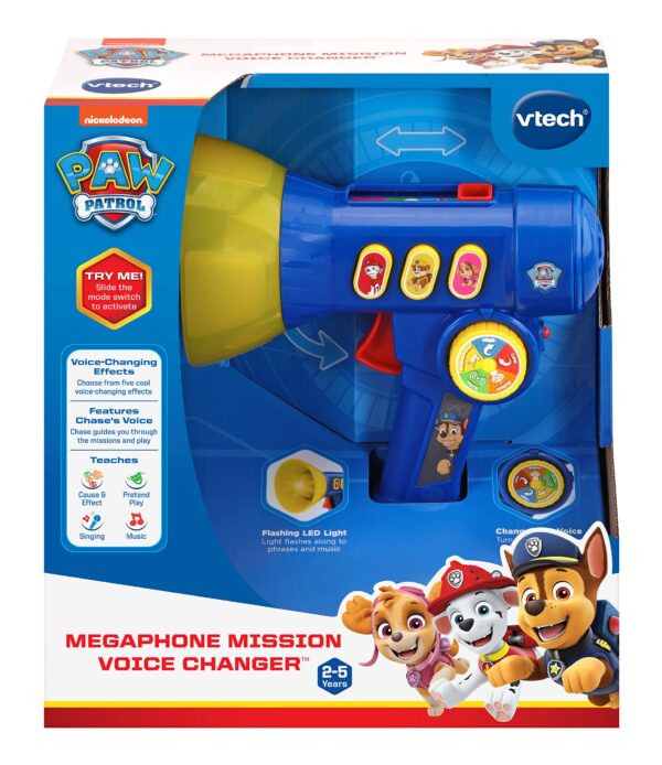 VTech PAW Patrol Megaphone Mission Voice Changer, Blue, 2 To 5 Years - Image 5