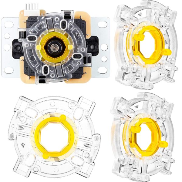Blulu 4 Pieces GT-Y Octagonal Restrictor Gate 8 Ways Restrictor Plate for JLF Joysticks