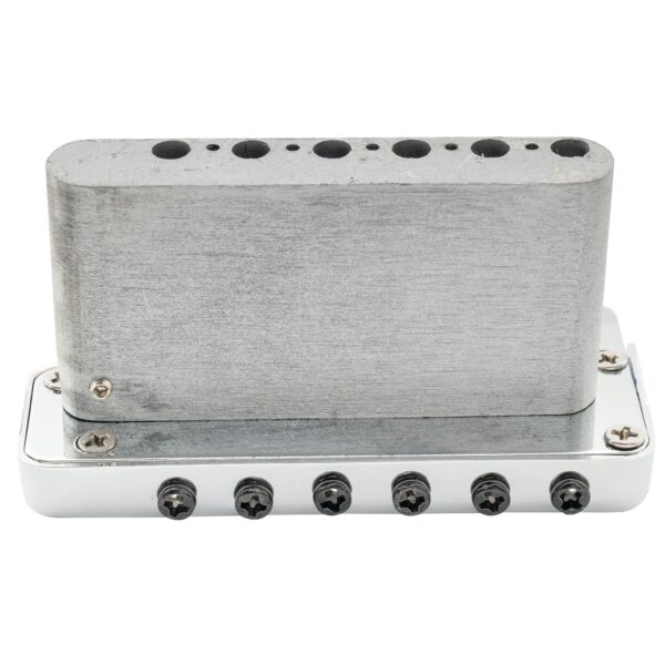 Wilkinson 52.5mm (2-1/16 inch) Full Block ST Guitar Tremolo Bridge Pop-In Arm 2-Point for - Image 6