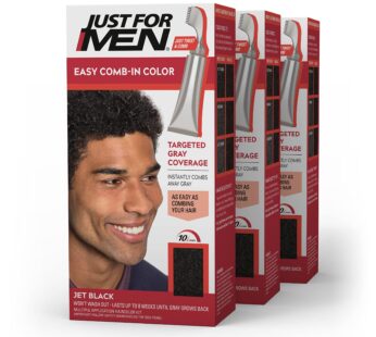 Just For Men Easy Comb-In Color Mens Hair Dye, Easy No Mix Application with Comb Applicato