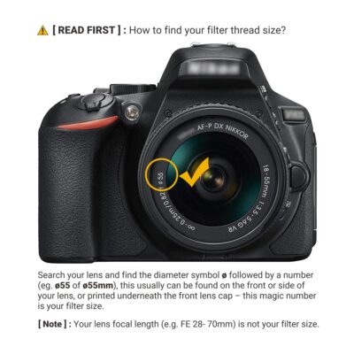 JJC 55mm ND Filter ND2-2000 VND Variable Neutral Density Fader for Sony A7IV A7III A7II A7 - Image 2