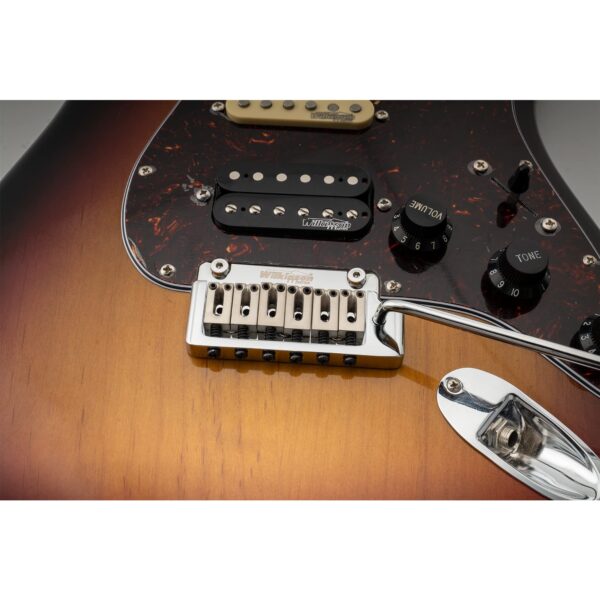 Wilkinson 52.5mm (2-1/16 inch) Full Block ST Guitar Tremolo Bridge Pop-In Arm 2-Point for - Image 7