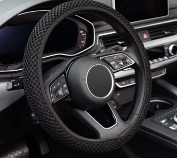 KAFEEK Elastic Stretch Steering Wheel Cover,Warm in Winter and Cool in Summer, Universal 1