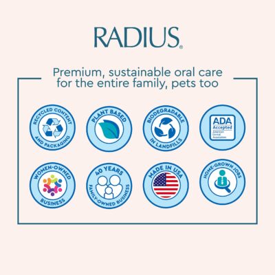RADIUS Toothbrush Big Brush with Replaceable Brush Head BPA Free ADA Accepted - Right Hand - Image 6