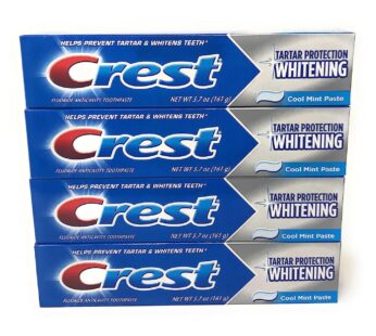 Crest Tartar Protection Toothpaste, Whitening Cool Mint, 5.7 oz, 8.550 Lb