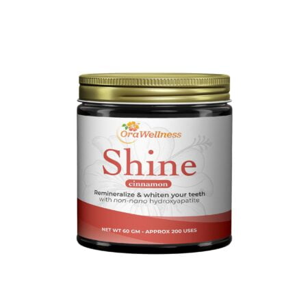 OraWellness Shine Remineralizing Tooth Powder with Hydroxyapatite, Natural Teeth Whitening