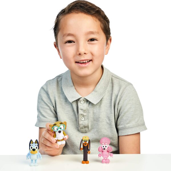 Bluey and Friends 4 Pack of 2.5-3" Poseable Figures - Image 6