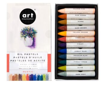 Prima Marketing Prima Art Philosophy Water Soluble Oil Pastels 12/Pkg-Rustic