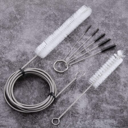 Tatuo Tube Cleaning Brush 7 Feet Flexible, 7 Inch Handy Brush with 5 Pack Mini Nylon Brush - Image 4