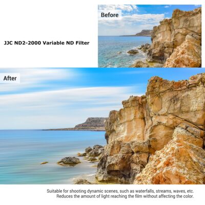 JJC 55mm ND Filter ND2-2000 VND Variable Neutral Density Fader for Sony A7IV A7III A7II A7 - Image 5