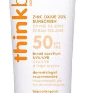 Thinkbaby SPF 50+ Baby Mineral Sunscreen ? Safe, Natural Sunblock for Babies – Water Resis