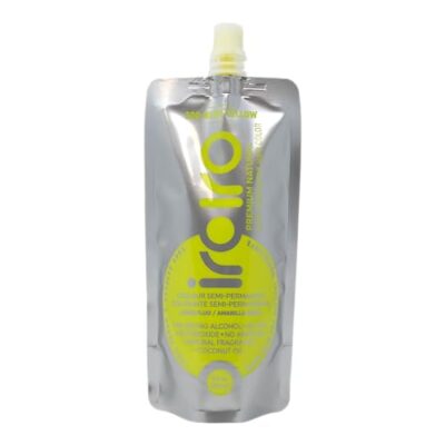 IROIRO Premium Natural Semi-Permanent Hair Color 300 Neon Yellow (8oz)