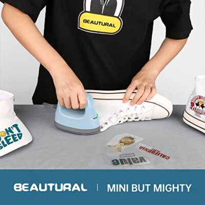 BEAUTURAL Mini Heat Press Machine, Easy to Use for T-Shirts, Shoes, Hats, Bags and Small H - Image 5