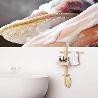 2 Pack Exfoliating Shower Loofah Sponge Pads, Body Scrubber for Men Women Removing Dead Sk - Image 7