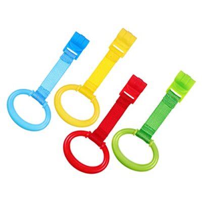 NUOBESTY Baby Crib Pull Ring Walking Assistant Pull Up Ring Bed Stand Up Rings for Kids Wa