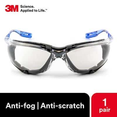 3M Safety Glasses, Virtua CCS, ANSI Z87, Anti-Fog, Indoor/Outdoor Mirrored Lens, Blue Fram - Image 3