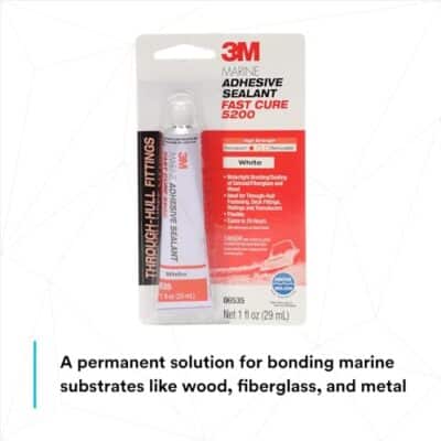 3M Marine Adhesive Sealant Fast Cure 5200 (06535) Permanent Bonding and Sealing for Boats - Image 3