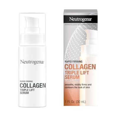 Neutrogena Rapid Firming Collagen Triple Lift Face Serum, Hydrating Serum with Collagen &