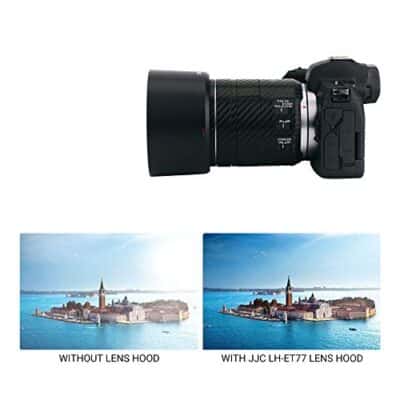 Reversible RF 85mm Bayonet Lens Hood Shade for Canon RF 85mm f/2 Macro is STM Lens on Cano - Image 5