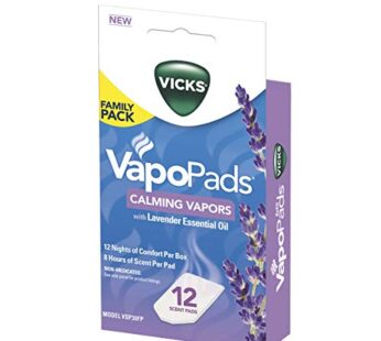 Vicks Calming Lavender VapoPad Family Pack, 12 Count
