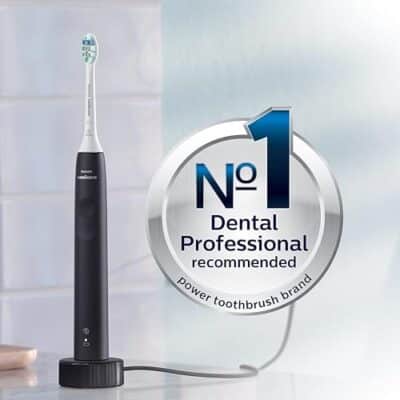 Philips Sonicare ProtectiveClean 4100 Rechargeable Electric Power Toothbrush, Black, HX681 - Image 2