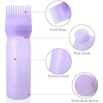 Cosywell Root Comb Applicator Bottle 6 Ounce Hair Dye Applicator Brush 3 Pack for Hair Roo - Image 3