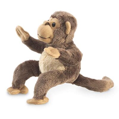 Folkmanis Mini Monkey Finger Puppet , Brown - Image 2