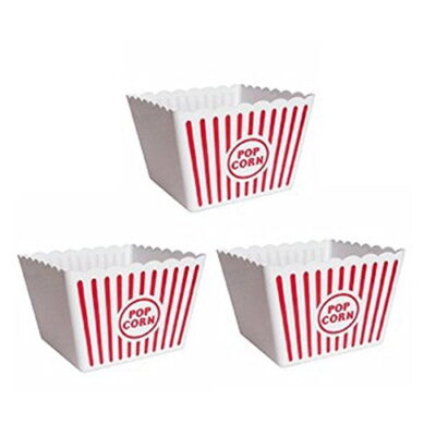 2 Jumbo Movie Night Popcorn Tubs (Plastic) - Image 2