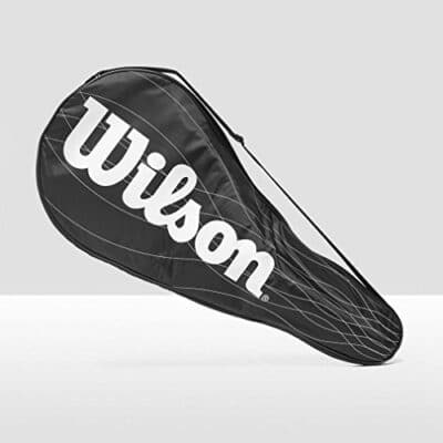 Wilson Performance Racket Cover for One Tennis Racket,Black/White - Image 2